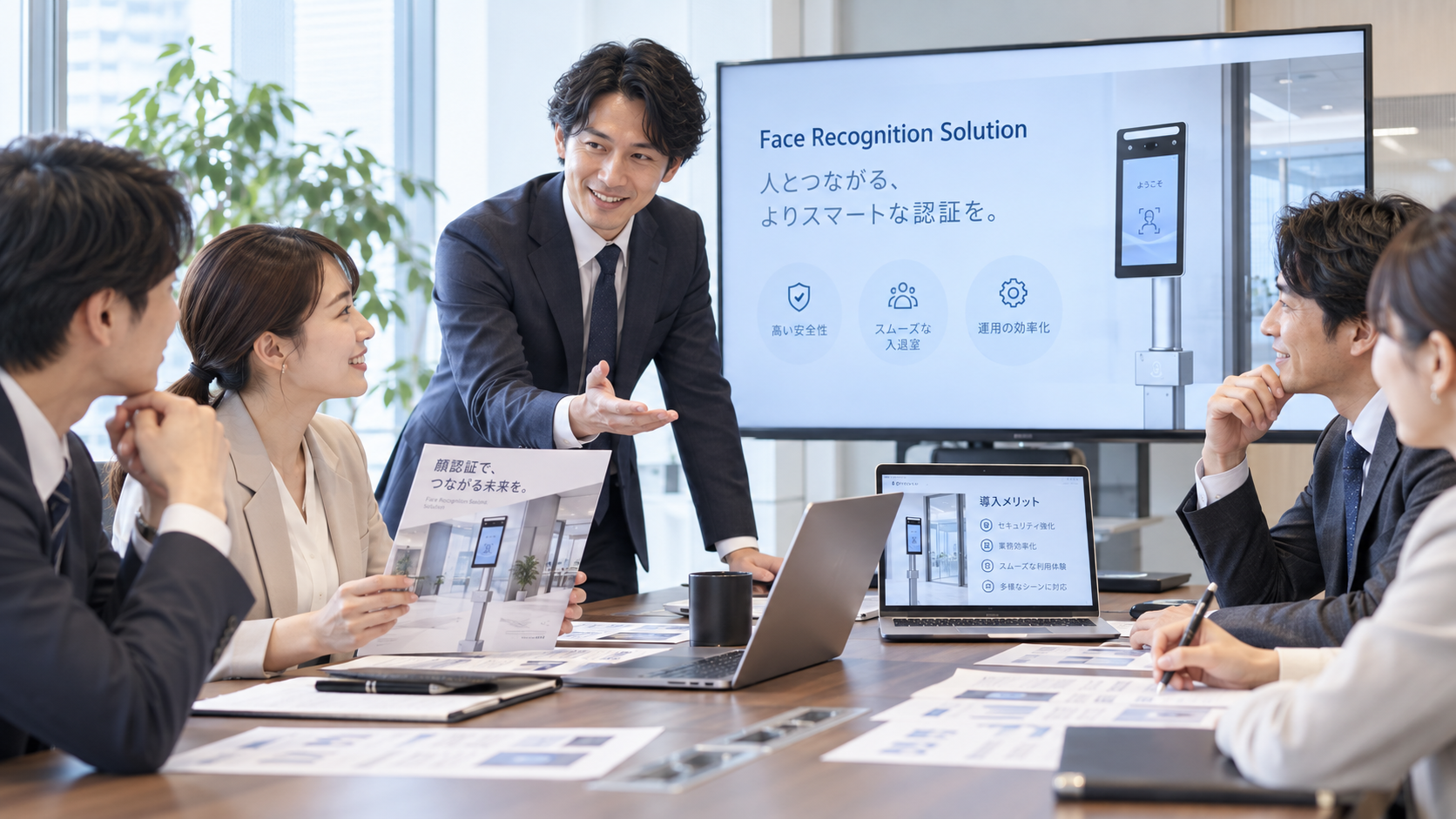 顔認証製品の販売立ち上げ